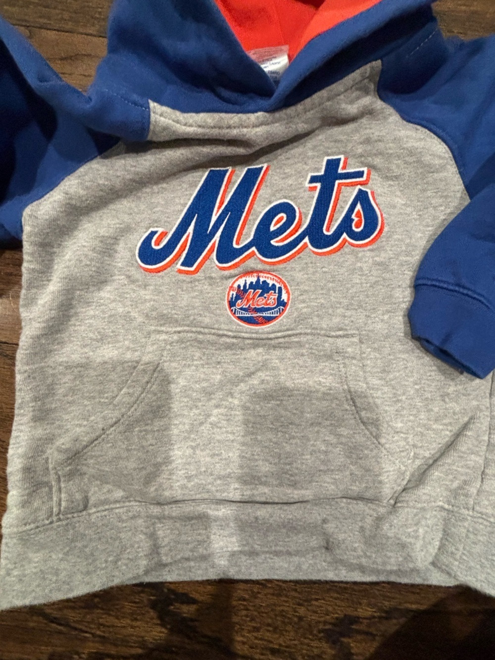 Majestic Kids Mets Pullover Hoodie - size 3t unisex - Picture 4 of 6